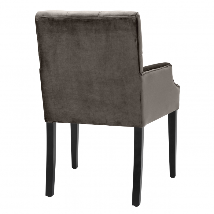   Scaun de dining Atena cu brațe din catifea greige savona 113795 EICHHOLTZ [9]