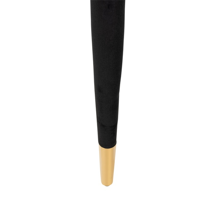 Scaun dining catifea antracit/bej  Gelli, picioare lemn si otel inoxidabil, S4534 KHAKI VELVET - Richmond Interiors [12]