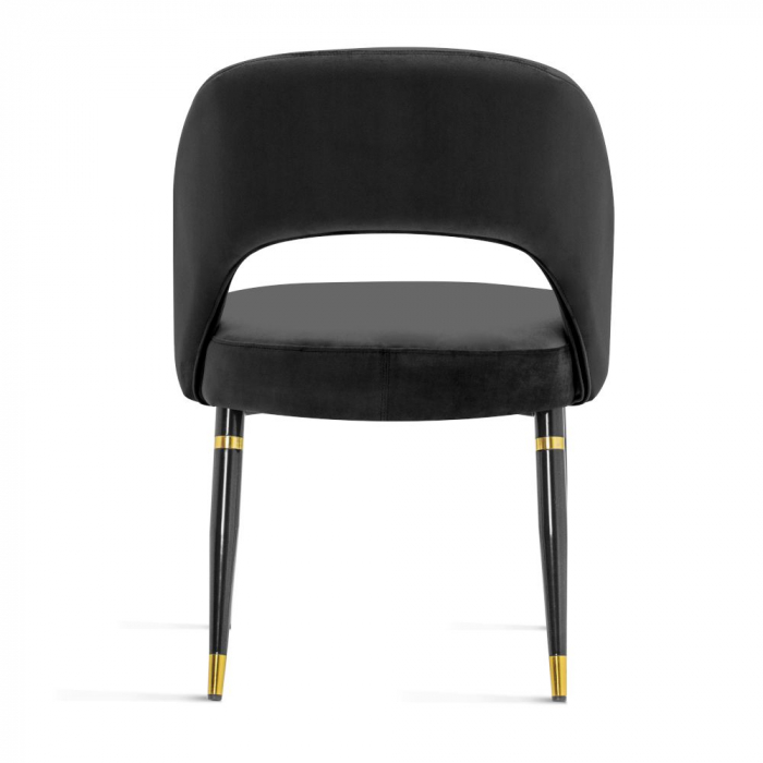 Scaun dining catifea diverse culori Aldona, fara brate, picioare metal, DIVACHXXBCKBAGS - Atreve [4]