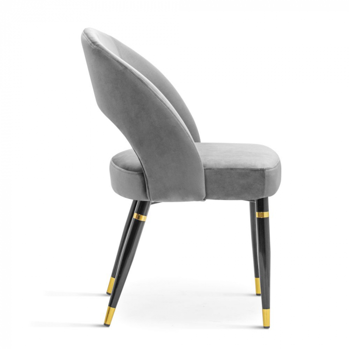 Scaun dining catifea diverse culori Aldona, fara brate, picioare metal, DIVACHXXBCKBAGS - Atreve [7]