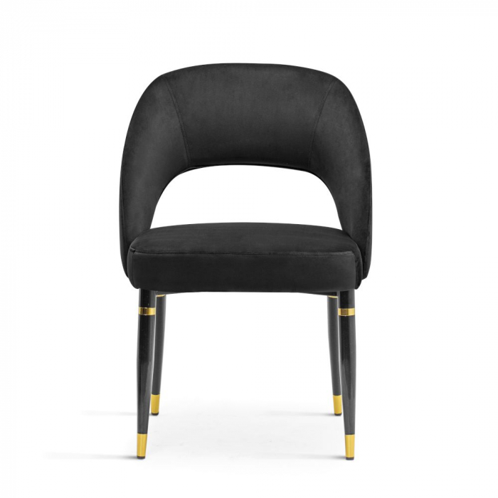 Scaun dining catifea diverse culori Aldona, fara brate, picioare metal, DIVACHXXBCKBAGS - Atreve [2]