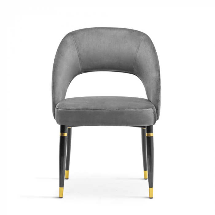Scaun dining catifea diverse culori Aldona, fara brate, picioare metal, DIVACHXXBCKBAGS - Atreve [6]