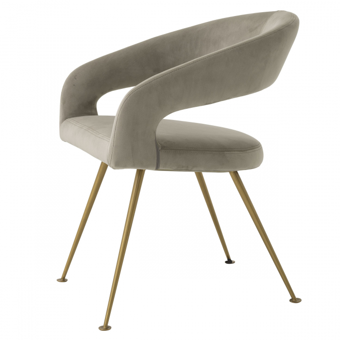   Scaun de dining Bravo din catifea greige savona 116144 EICHHOLTZ [4]