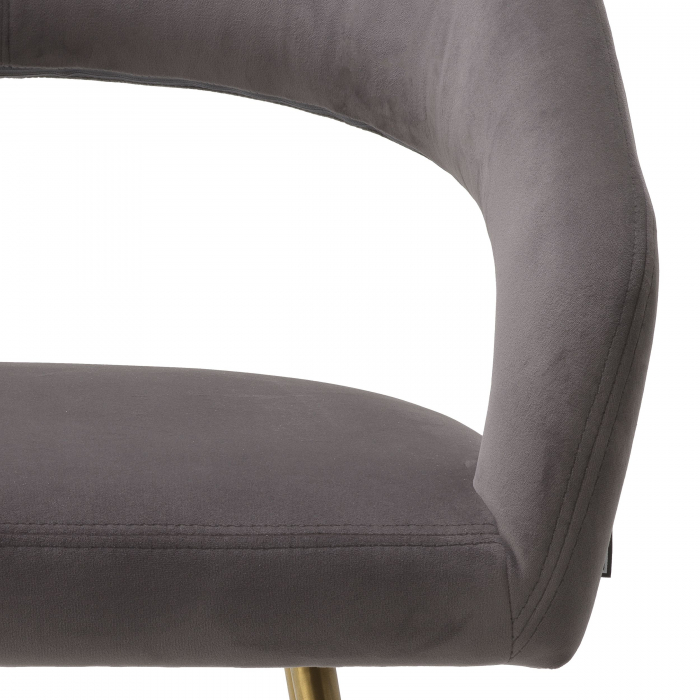   Scaun de dining Bravo din catifea greige savona 116144 EICHHOLTZ [10]