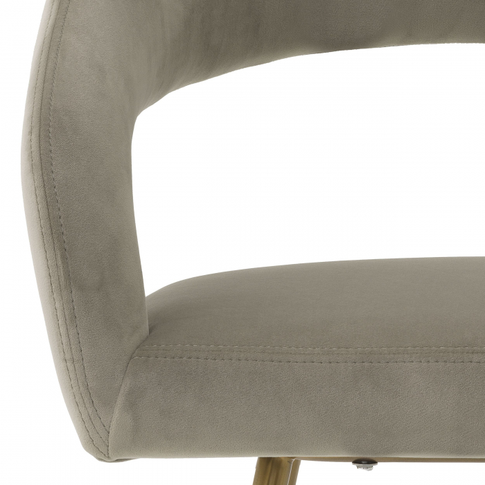   Scaun de dining Bravo din catifea greige savona 116144 EICHHOLTZ [5]