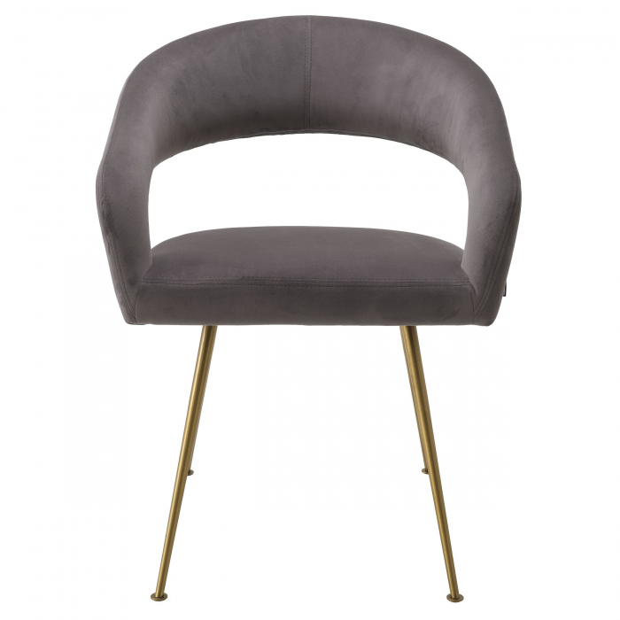   Scaun de dining Bravo din catifea greige savona 116144 EICHHOLTZ [7]