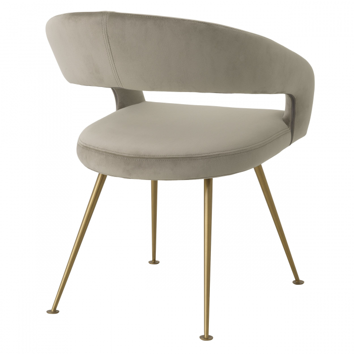   Scaun de dining Bravo din catifea greige savona 116144 EICHHOLTZ [3]