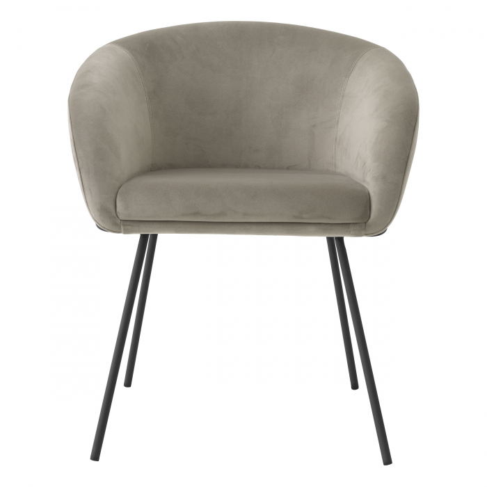   Scaun de dining Campus din catifea greige savona 116370 EICHHOLTZ [2]
