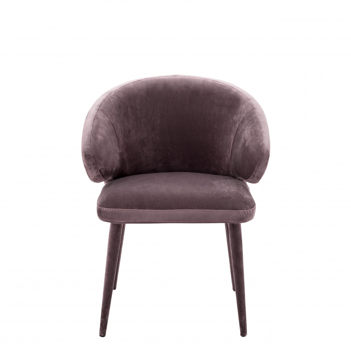   Scaun de dining Cardinale roche catifea albastru teal 112067 EICHHOLTZ [7]