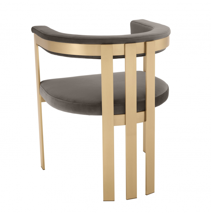   Scaun de dining Clubhouse cu finisaj din alamă br savona gri 113444 EICHHOLTZ [3]