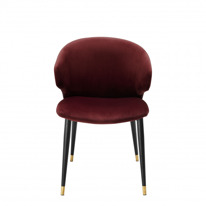 Scaun dining lux Volante catifea diverse culori si picioare negre cu auriu | Eichholtz - 112777 [10]