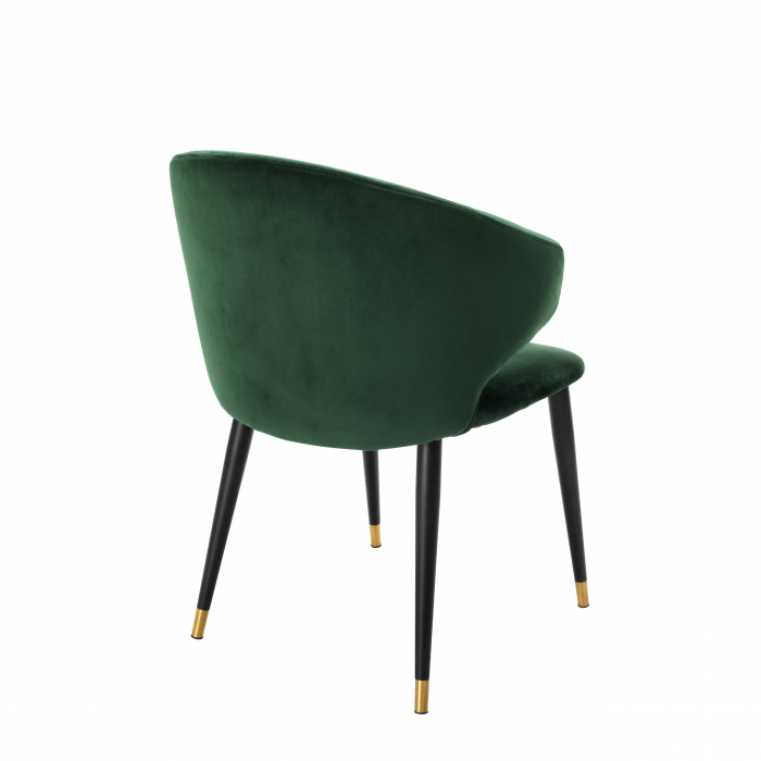 Scaun dining lux Volante catifea diverse culori si picioare negre cu auriu | Eichholtz - 112777 [16]