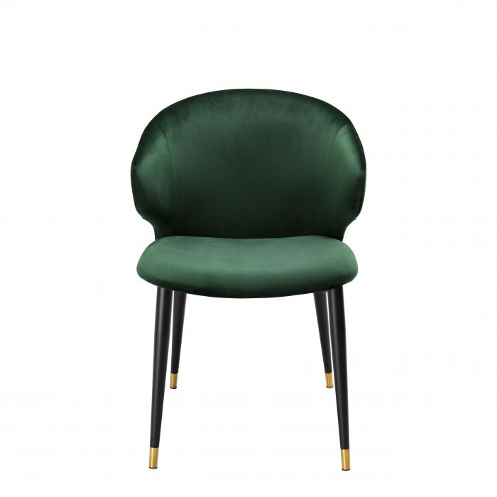 Scaun dining lux Volante catifea diverse culori si picioare negre cu auriu | Eichholtz - 112777 [14]