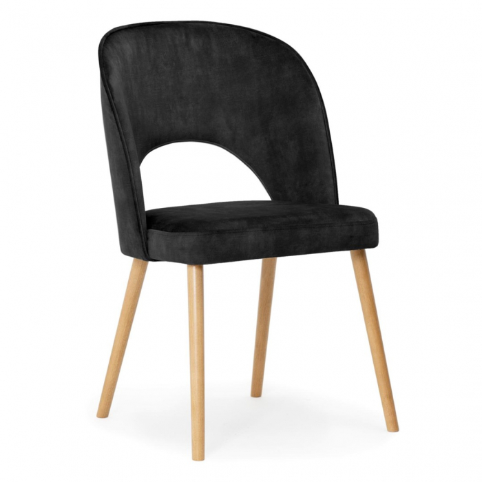 Scaun dining personalizabil Artemi, fara brate, picioare lemn, JAZZ0CHSTGR1XXXP - Atreve [3]