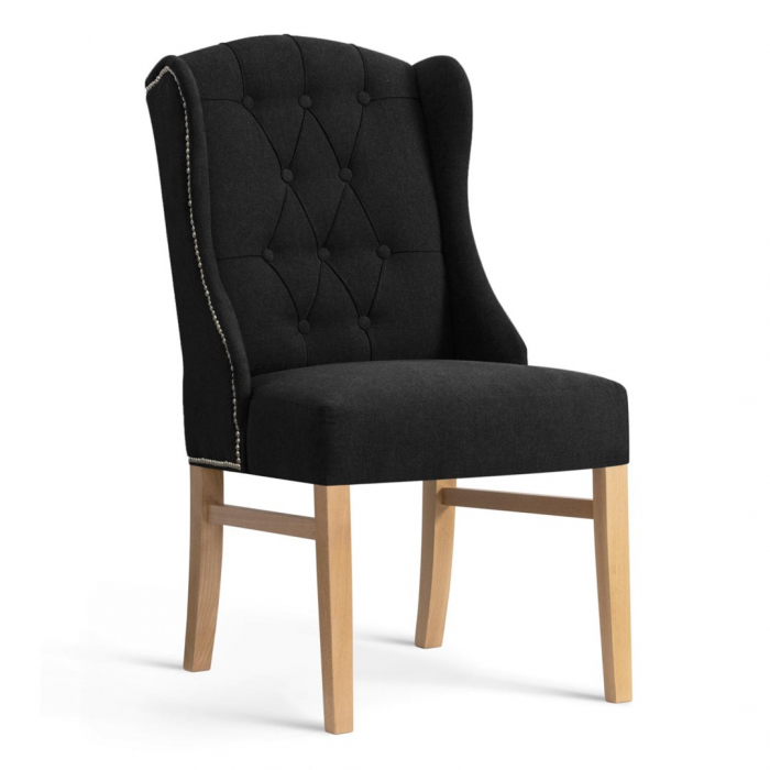 Scaun dining personalizabil Baldo, fara brate, picioare lemn, ROYACHSTGR1XXXP - Atreve [3]