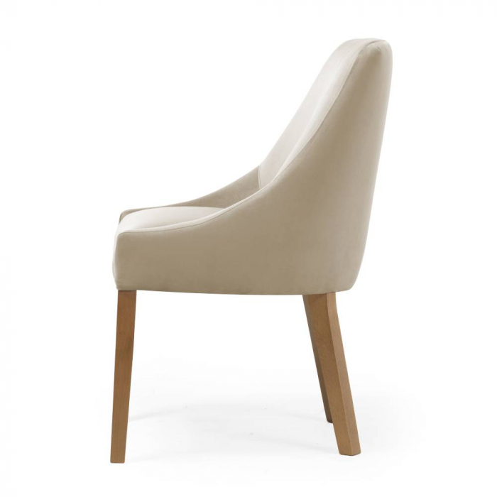 Scaun dining personalizabil Damir, picioare lemn, PAWECHSTGR1XXXP - Atreve [10]