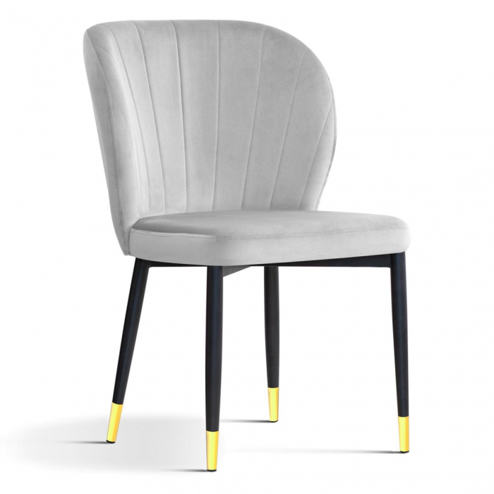 Scaun dining personalizabil Linton, fara brate, picioare metal, SHELCHSTGR1XXXP - Atreve [2]