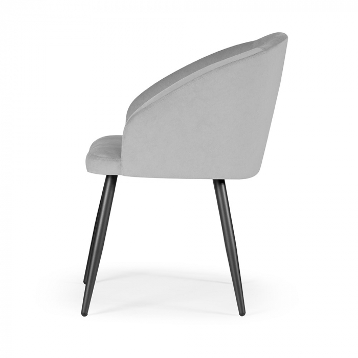 Scaun dining personalizabil Nello, cu brate, picioare metal, KORFCHSTGR1XXXP - Atreve [4]