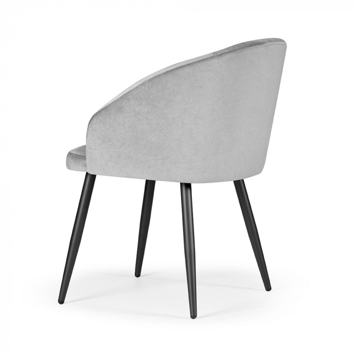 Scaun dining personalizabil Nello, cu brate, picioare metal, KORFCHSTGR1XXXP - Atreve [5]