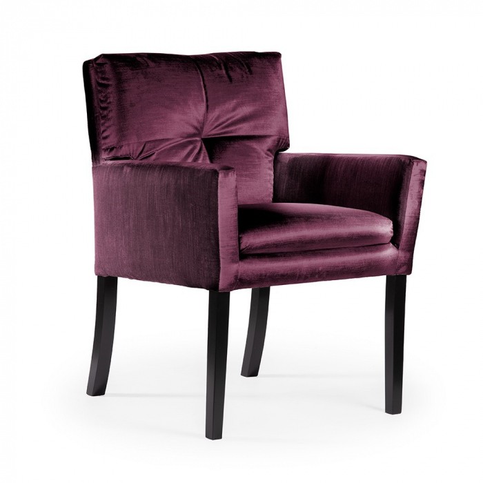 Scaun dining personalizabil Rheta, cu brate, picioare lemn, HAVACHSTGR1XXXP - Atreve [13]