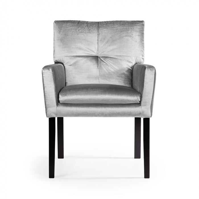 Scaun dining personalizabil Rheta, cu brate, picioare lemn, HAVACHSTGR1XXXP - Atreve [2]