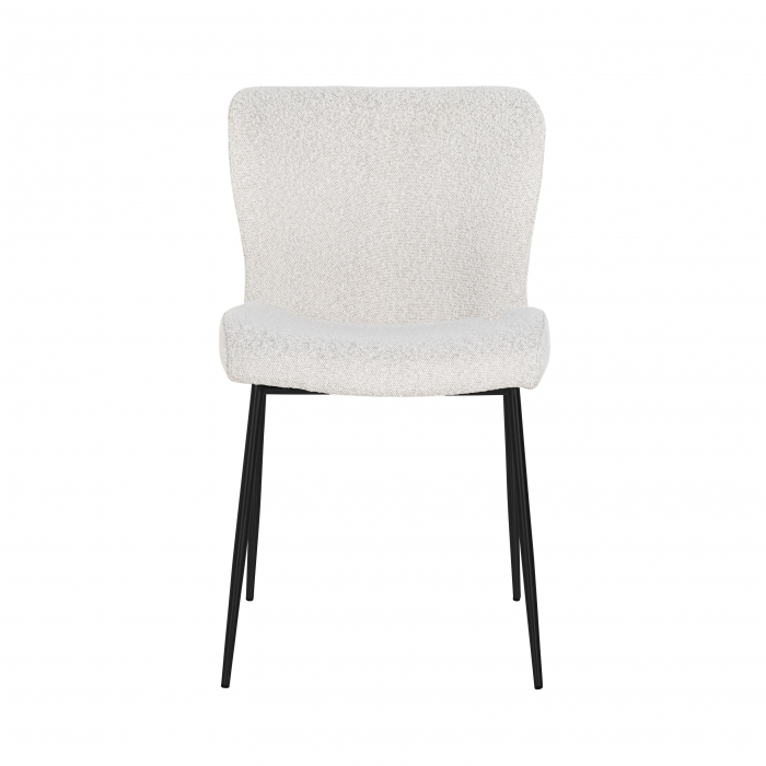 Scaun Darby alb boucl√© / negru (Copenhaga 900 Boucl√© Alb), S4509 WHITE BOUCLé - Richmond Interiors [2]