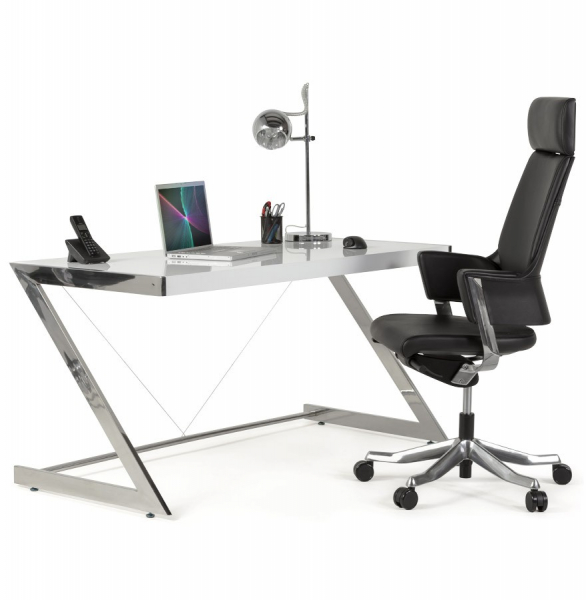 Scaun directorial negru Kennedy lux tapiterie piele naturala / baza aluminiu, OC00340BL - Kokoon [24]