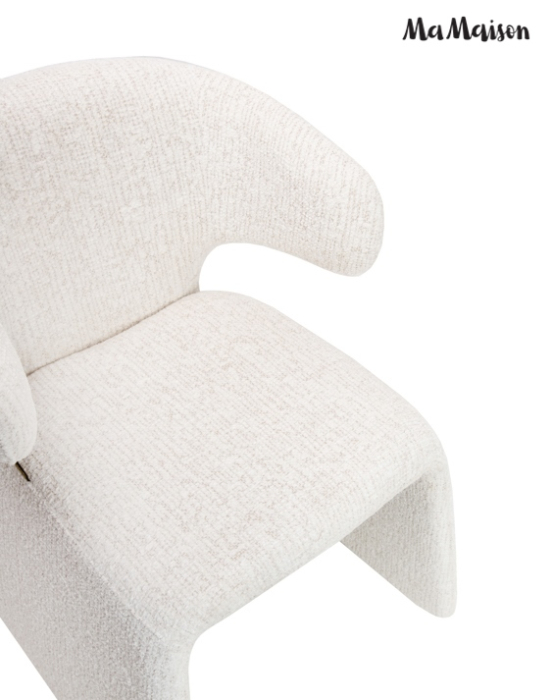 Scaun Edra 53x55x78 cm, Bej Deschis - MaMaison [5]