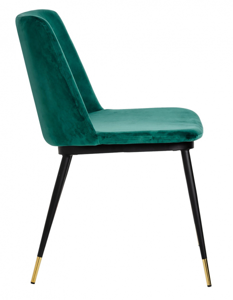 Scaun elegant design living Muriel, diverse culori, velur/picioare negre cu capete aurii, KH1201100122.DKGREY - King [12]