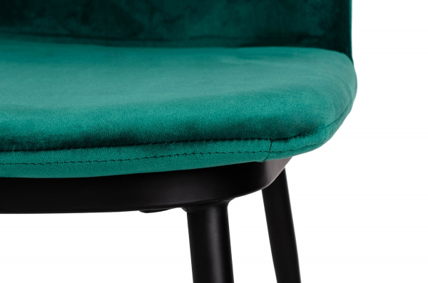 Scaun elegant design living Muriel, diverse culori, velur/picioare negre cu capete aurii, KH1201100122.DKGREY - King [17]