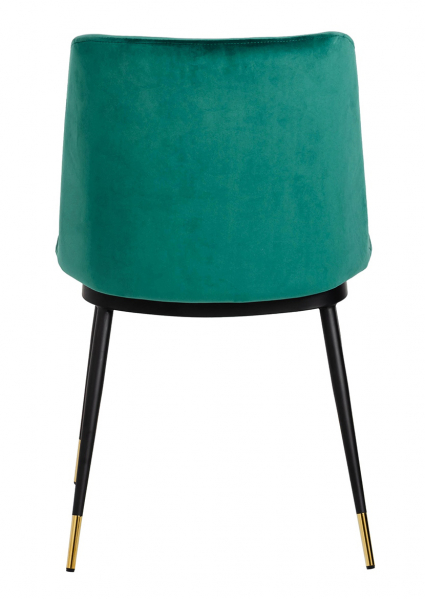 Scaun elegant design living Muriel, diverse culori, velur/picioare negre cu capete aurii, KH1201100122.DKGREY - King [14]