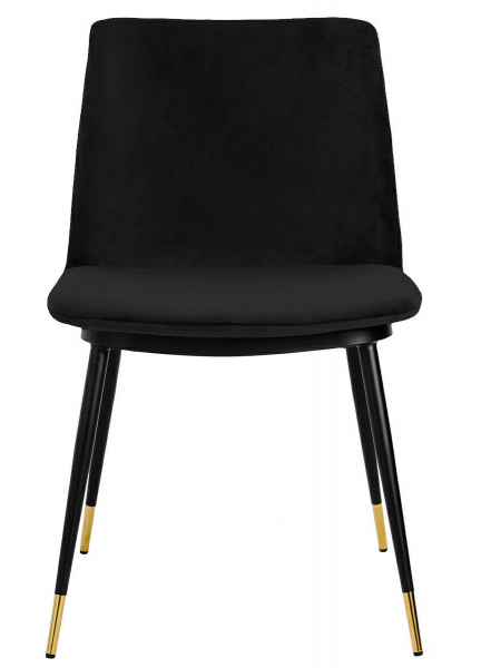 Scaun elegant design living Muriel, diverse culori, velur/picioare negre cu capete aurii, KH1201100122.DKGREY - King [21]