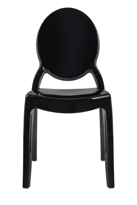 Scaun Elizabeth 43x53x94,5 cm, Policarbonat Negru - King Home [6]