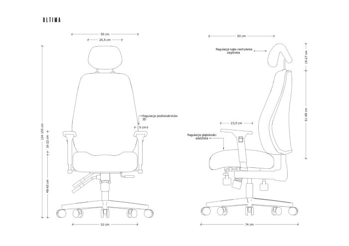 Scaun ergonomic 24/7 Unique ULTIMA, negru [4]