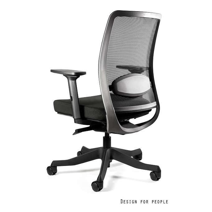 Scaun ergonomic birou tapiterie sezut piele naturala Anggun M, inaltime reglabila, cotiere ajustabile, 1198-B-SM01-HL4 - Unique [2]