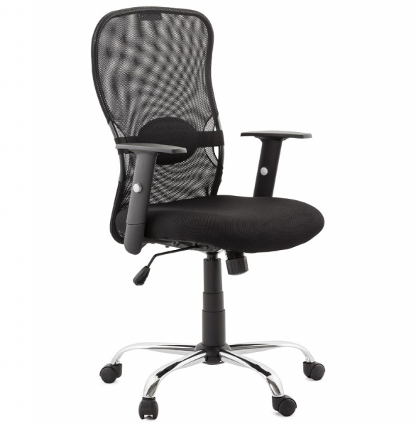 Scaun ergonomic birou negru Soviet cu tetiera reglabila, spatar mesh, OC00380BL - Kokoon [6]