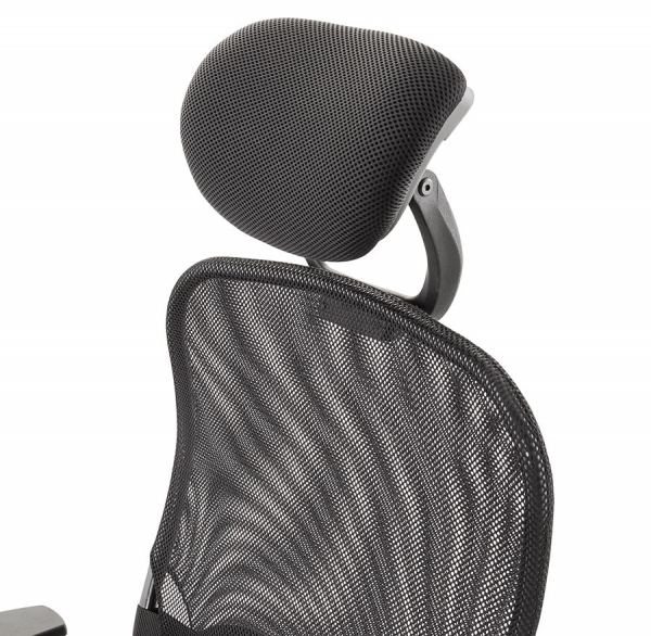 Scaun ergonomic birou negru Soviet cu tetiera reglabila, spatar mesh, OC00380BL - Kokoon [8]