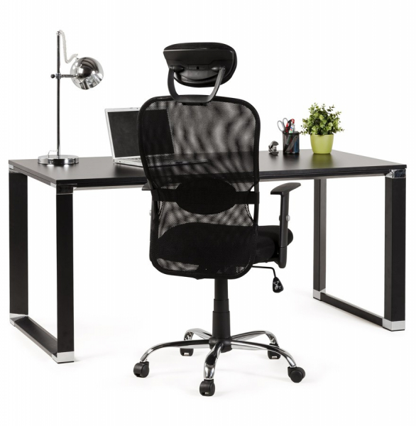 Scaun ergonomic birou negru Soviet cu tetiera reglabila, spatar mesh, OC00380BL - Kokoon [21]