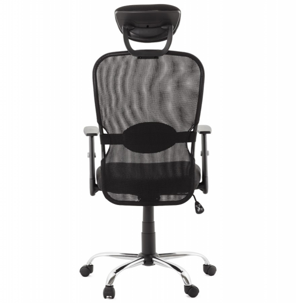 Scaun ergonomic birou negru Soviet cu tetiera reglabila, spatar mesh, OC00380BL - Kokoon [5]