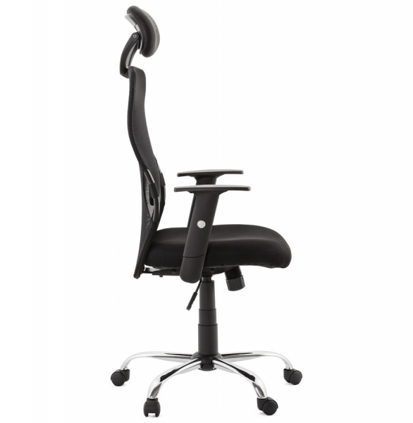 Scaun ergonomic birou negru Soviet cu tetiera reglabila, spatar mesh, OC00380BL - Kokoon [3]