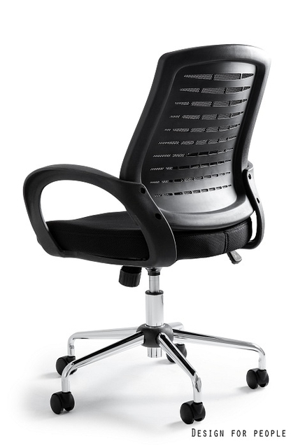 Scaun ergonomic de birou Award, sezut cu tapiterie textila diverse culori, inaltime reglabila, baza metal cromat, cu cotiere, W-120-2 - Unique [4]