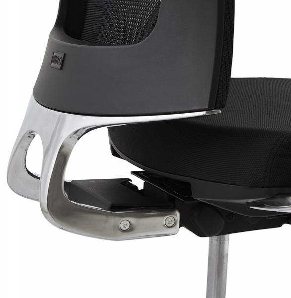 Scaun birou ergonomic negru Tepper premium, spatar mesh, baza rotativa aluminiu, OC00410BL - Kokoon [13]