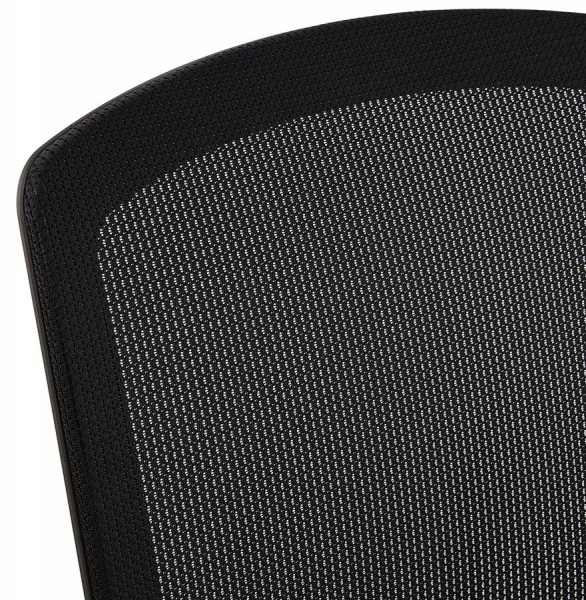 Scaun birou ergonomic negru Tepper premium, spatar mesh, baza rotativa aluminiu, OC00410BL - Kokoon [7]