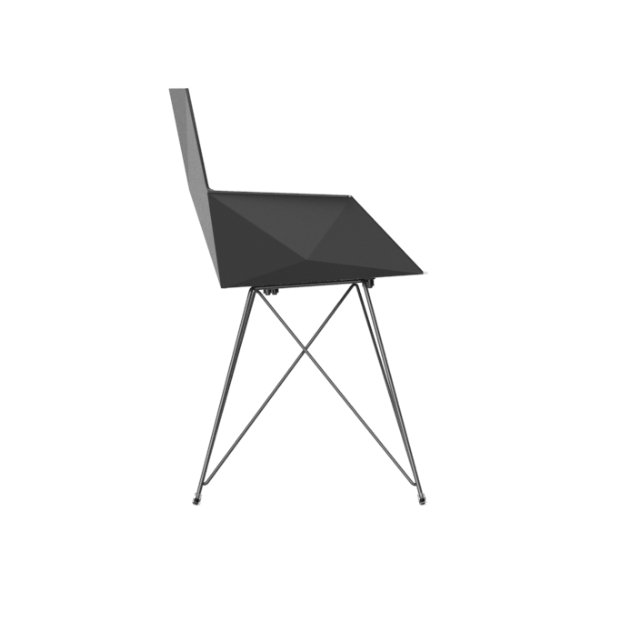 Scaun exterior Faz cu brate, polipropilena, picioare metal, design modern geometric, 54045F - Vondom [2]
