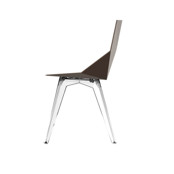 Scaun exterior Faz, polipropilena, picioare policarbonat transparent, design modern geometric, 54062 - Vondom [3]