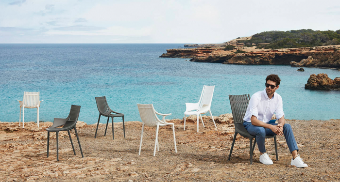 Scaun exterior Ibiza fara brate, polipropilena, design modern, 65040 - Vondom [8]