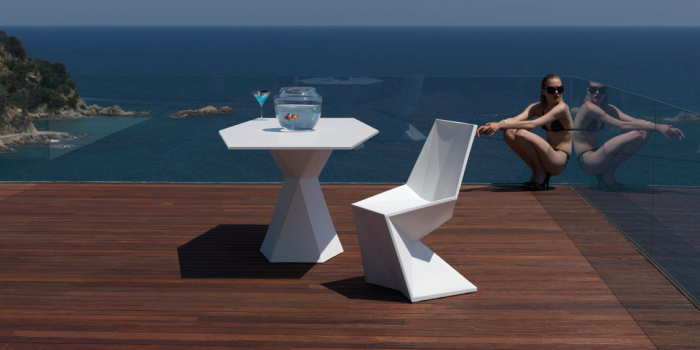Scaun exterior iluminare LED Vertex 53x56x86 cm polipropilena, design modern, 51007 - Vondom [7]