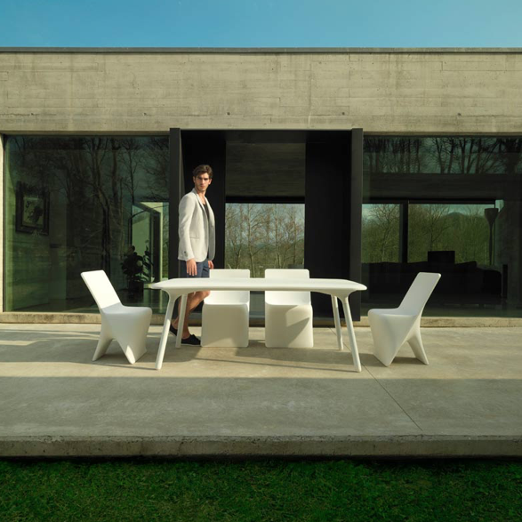 Scaun exterior Pal 50x53x80 cm, rasina din polietilena, design modern, 51025 - Vondom [9]