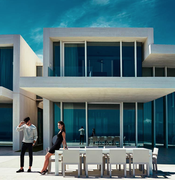 Scaun exterior premium Frame cu brate, polipropilena, diverse culori, 54094F - Vondom [3]