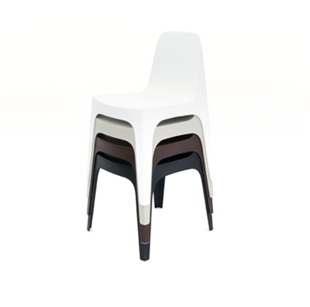 Scaun exterior Solid fara brate, polipropilena injectata cu aditivi minerali, 55024 - Vondom [3]